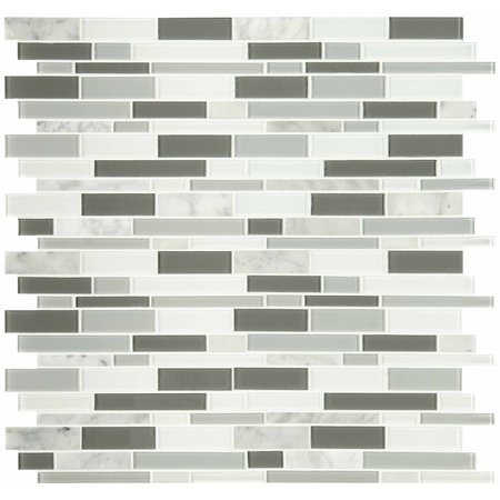 Msi Positano Interlocking 12 In. X 12 In. Multi-Surface Mesh-Mounted Mosaic Tile, 15PK ZOR-MD-0310